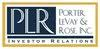 Logo Porter, LeVay & Rose, Inc.