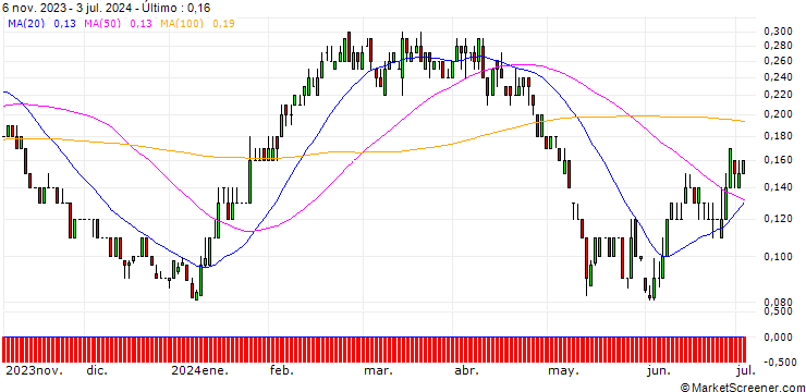 Gráfico SG/PUT/RWE AG/31/0.1/20.12.24