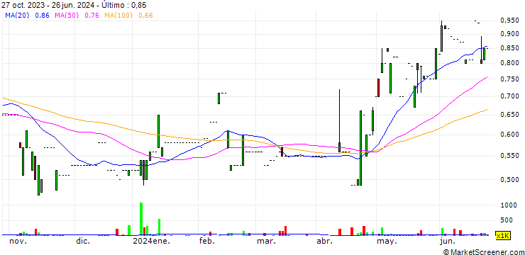 Gráfico Dowway Holdings Limited