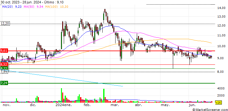 Gráfico Surat Trade and Mercantile Limited