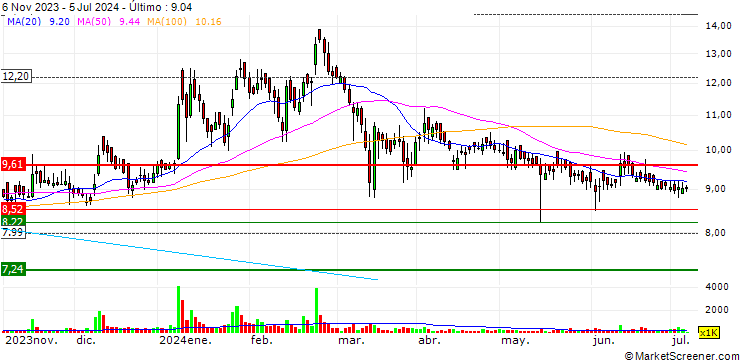 Gráfico Surat Trade and Mercantile Limited