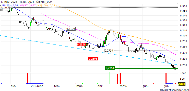 Gráfico Xtrackers S&P 500 2x Inverse Daily Swap UCITS ETF 1C - USD