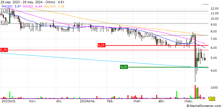 Gráfico Braveheart Investment Group plc